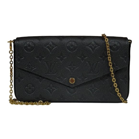 LOUIS VUITTON Black Monogram Shoulder Bag - Picture 1 of 7